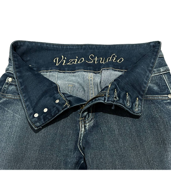 Vizio Studio Dark Wash Mid-Rise Jeans Womens Size 6 - Picture 5 of 9